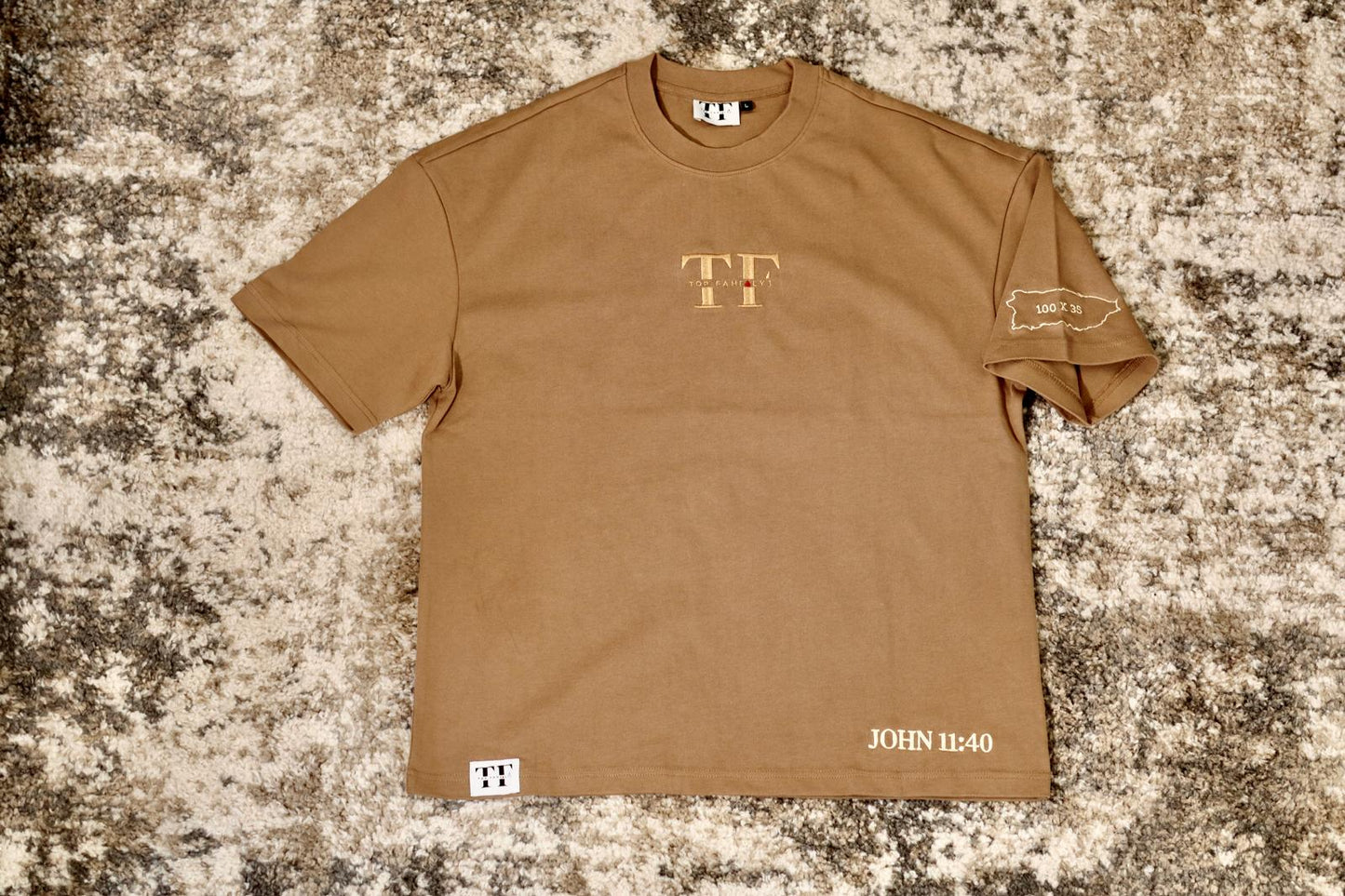 "Perseverance" Mocha Sands Heavyweight Shirt